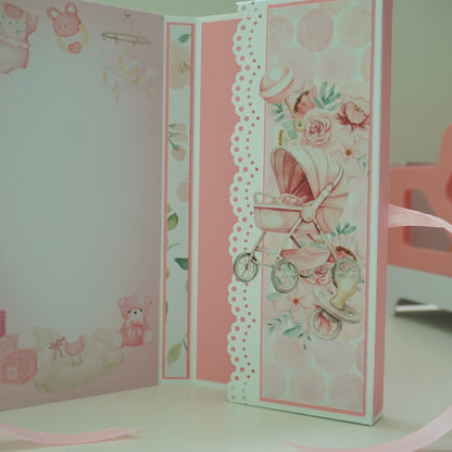 Baby Girl Chocolate Greeting Card Gift 🍫👶
