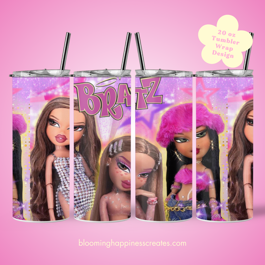 Bratz 20 oz Tumbler Wrap | Digital Download
