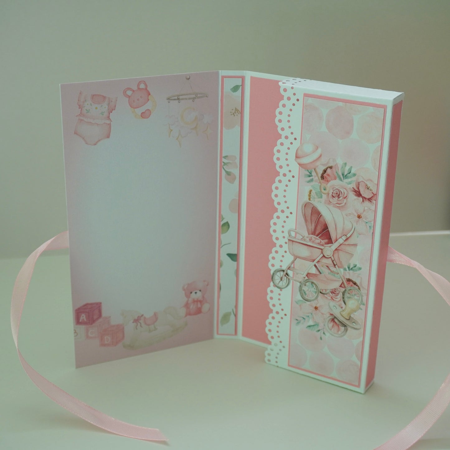 Baby Girl Chocolate Greeting Card Gift 🍫👶