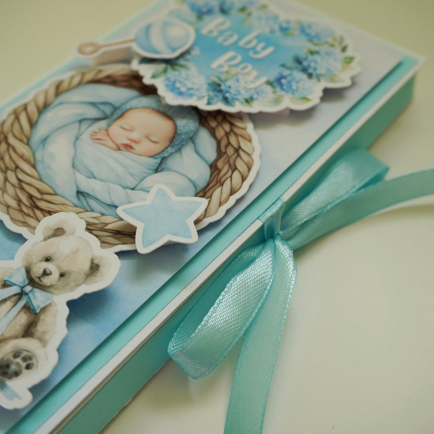 💙Baby Boy Chocolate Greeting Card Gift 🍫👶