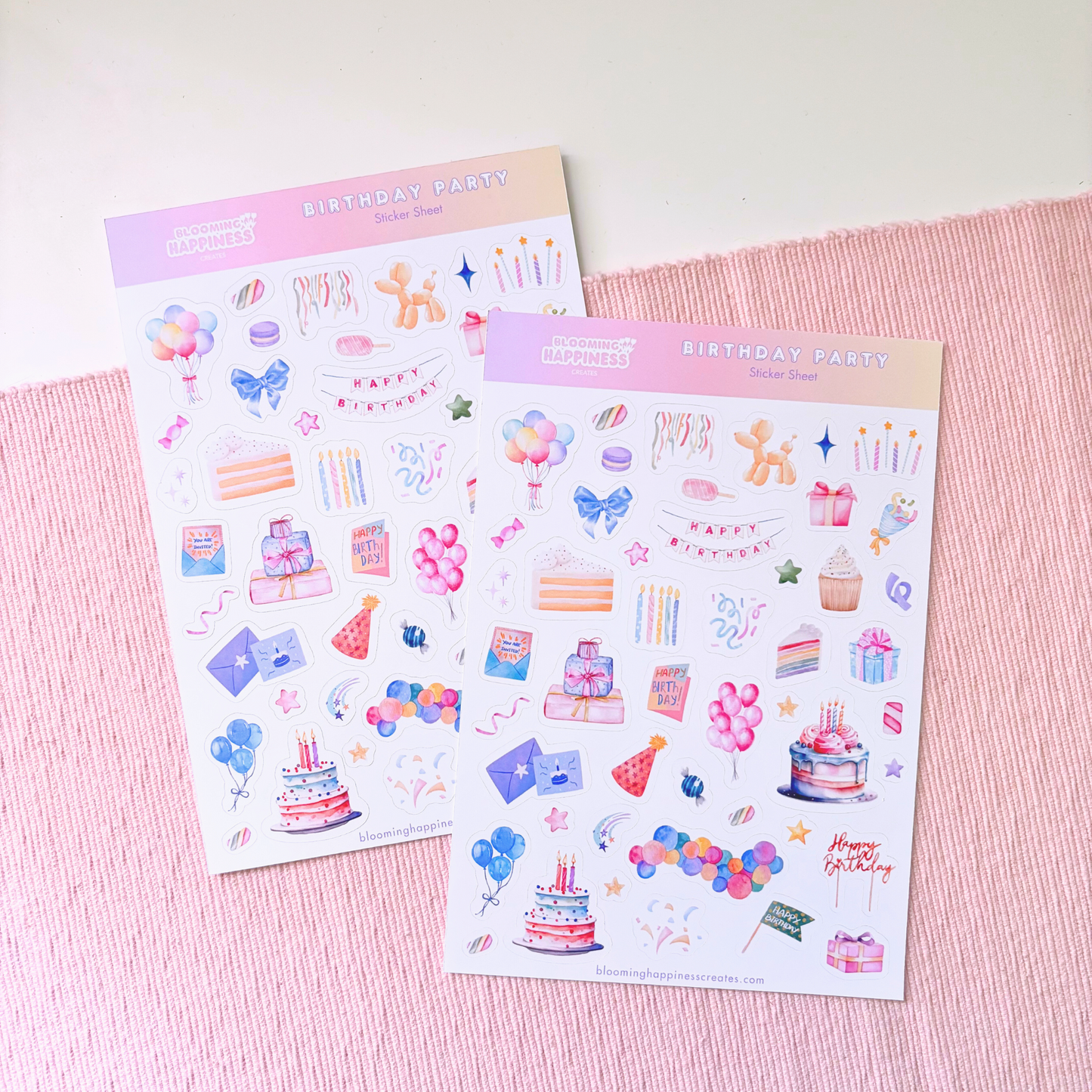Birthday Party | Planner & Journal Sticker Sheet