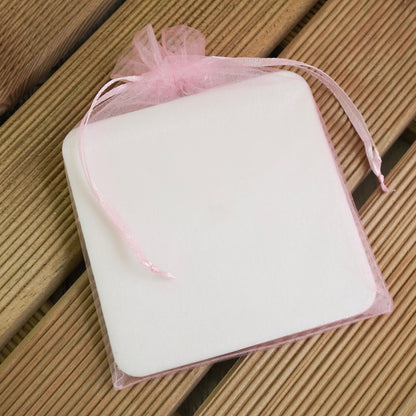 Mini On-The-Go Resin Tic Tac Toe – White Pearl & Gold Flakes Edition