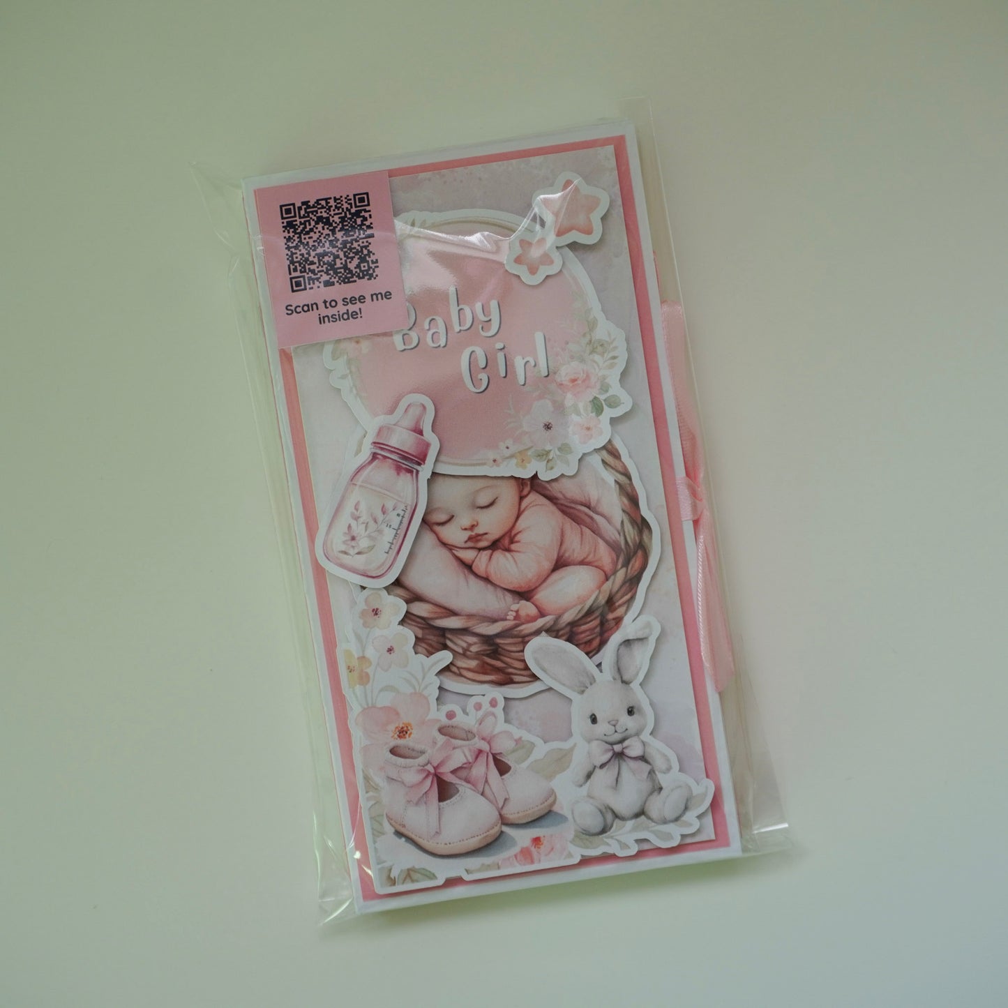 Baby Girl Chocolate Greeting Card Gift 🍫👶