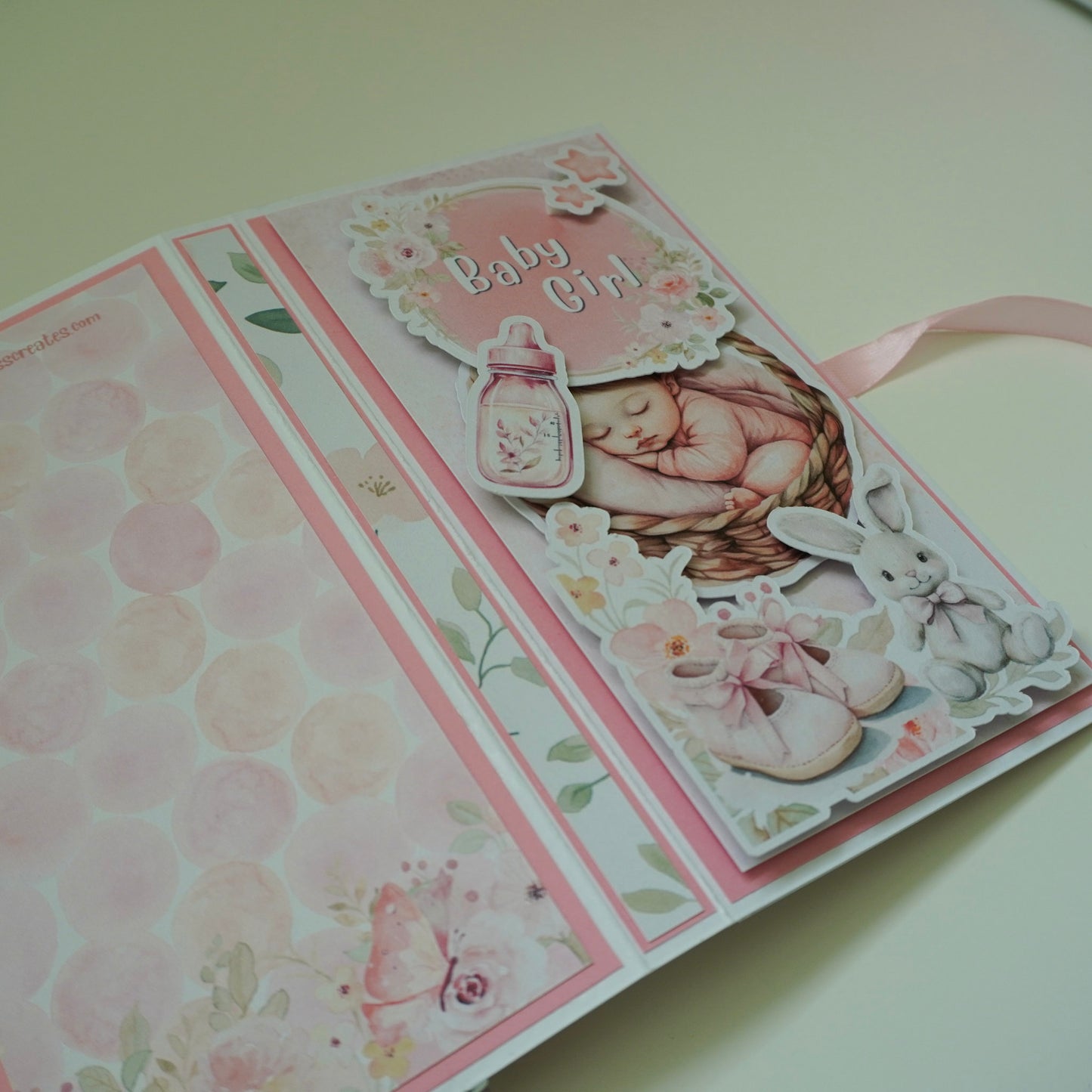 Baby Girl Chocolate Greeting Card Gift 🍫👶