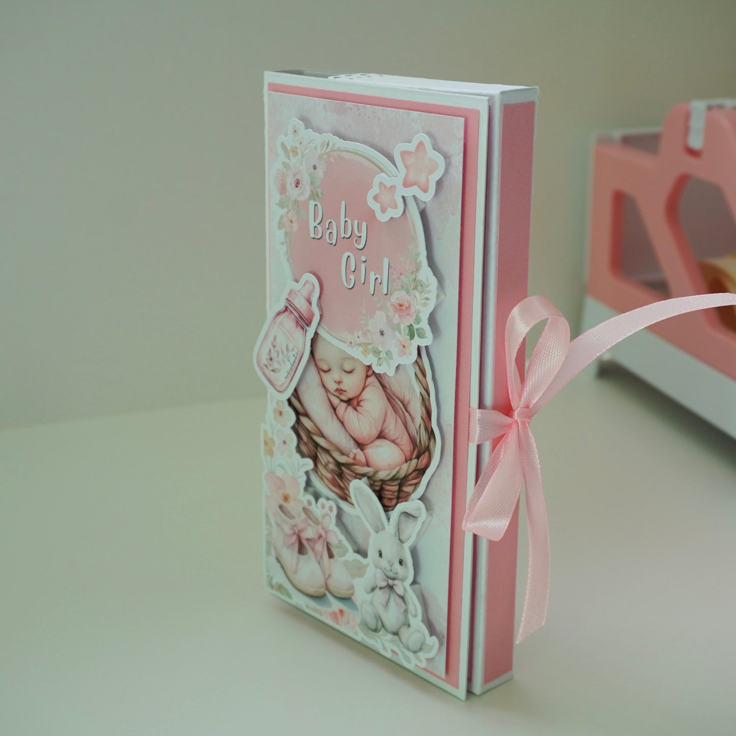 Baby Girl Chocolate Greeting Card Gift 🍫👶