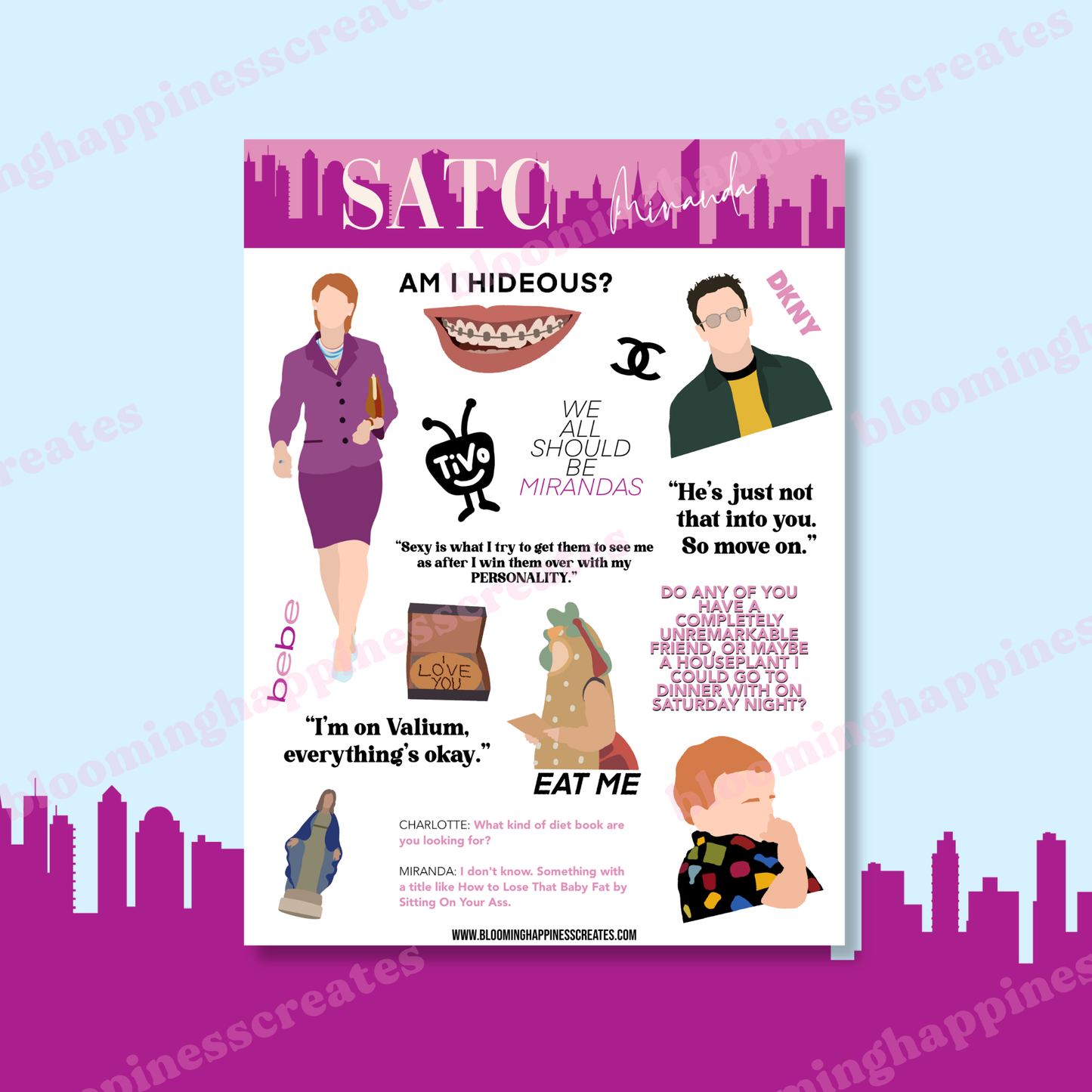 SATC Sticker Sheet - Miranda ⚖️