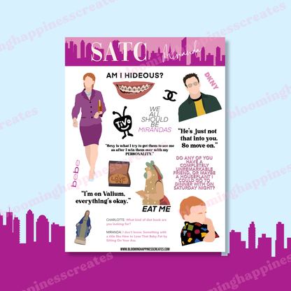 SATC Sticker Sheet - Miranda ⚖️