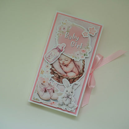 Baby Girl Chocolate Greeting Card Gift 🍫👶