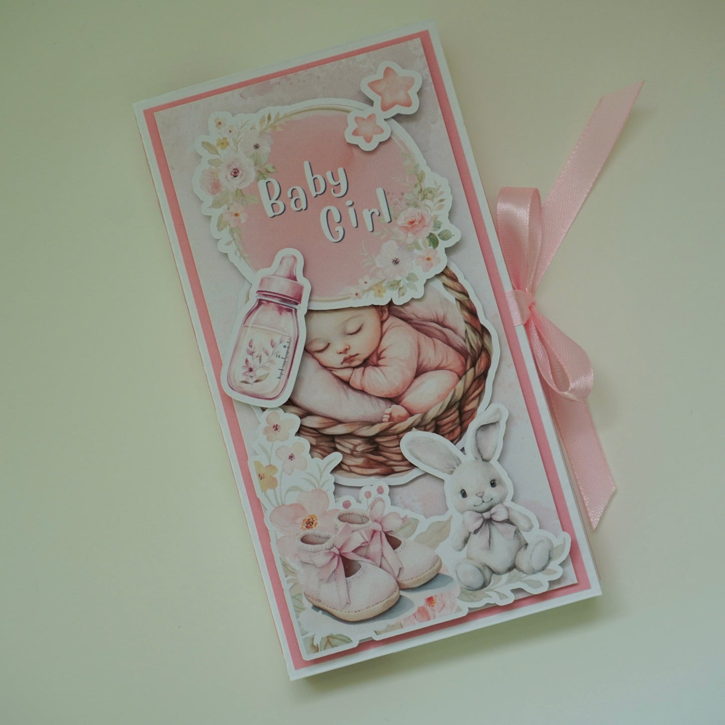 Baby Girl Chocolate Greeting Card Gift 🍫👶