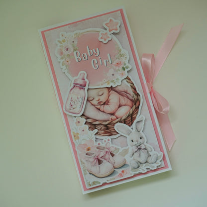Baby Girl Chocolate Greeting Card Gift 🍫👶