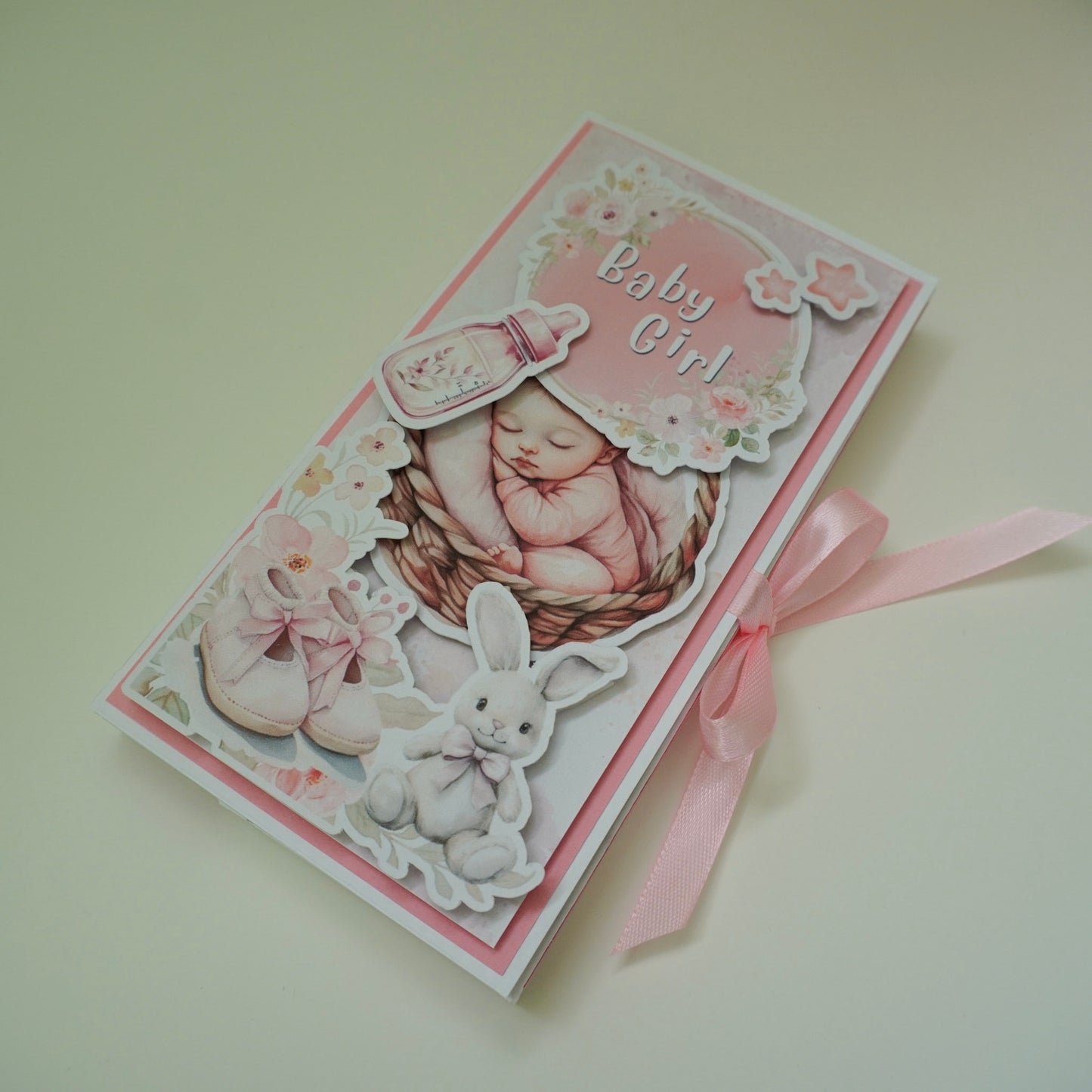 Baby Girl Chocolate Greeting Card Gift 🍫👶
