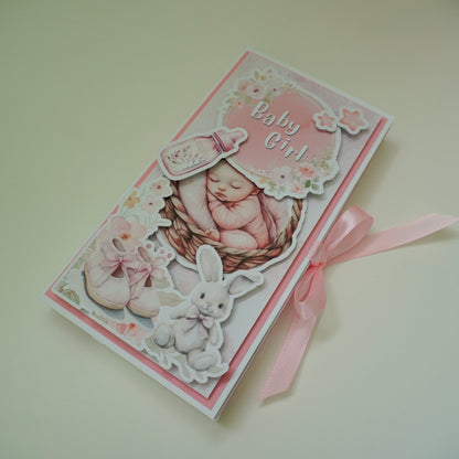 Baby Girl Chocolate Greeting Card Gift 🍫👶