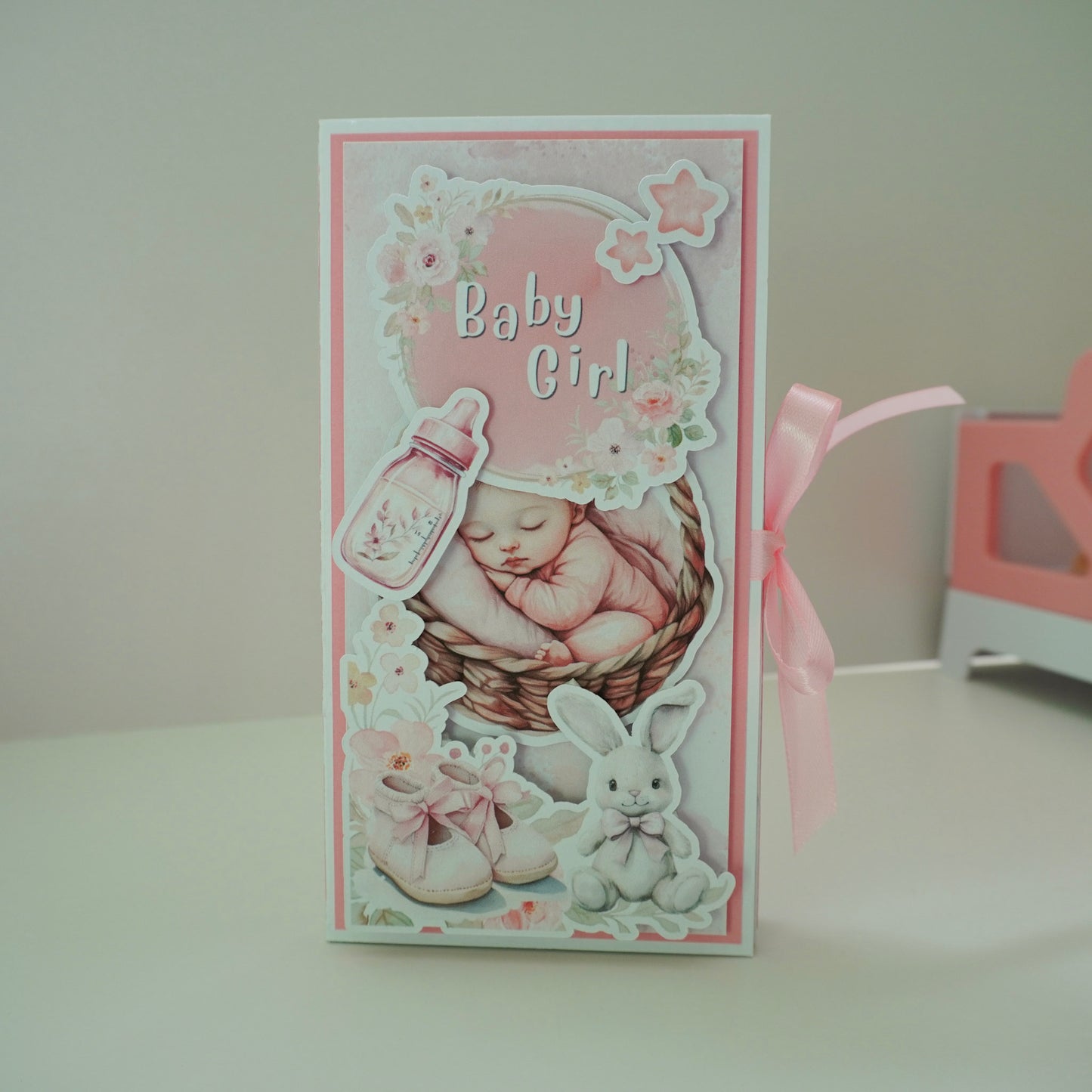 Baby Girl Chocolate Greeting Card Gift 🍫👶