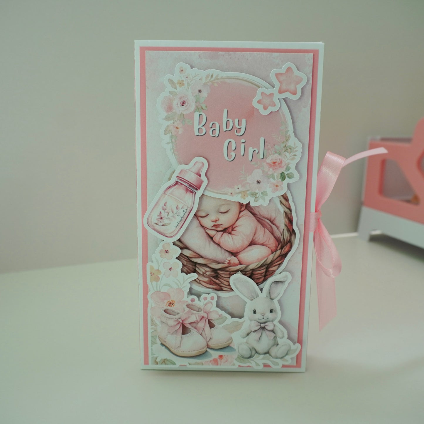 Baby Girl Chocolate Greeting Card Gift 🍫👶