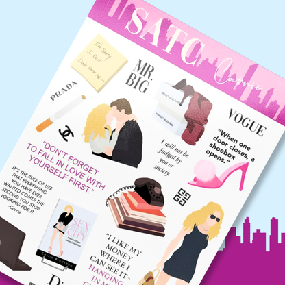 SATC Sticker Sheet - Carrie 👠