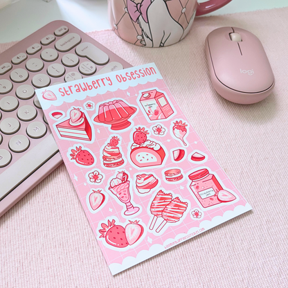 Strawberry Obsession | Sticker Sheet