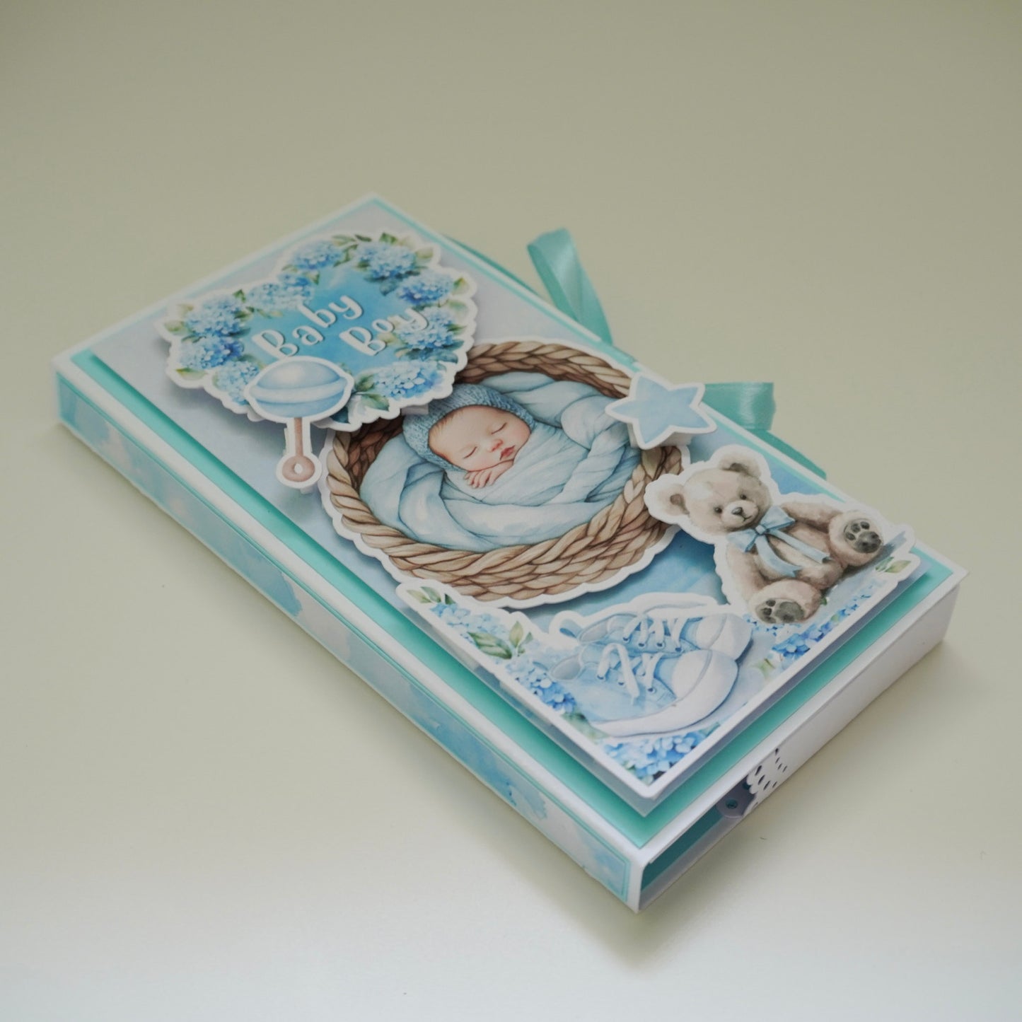 💙Baby Boy Chocolate Greeting Card Gift 🍫👶