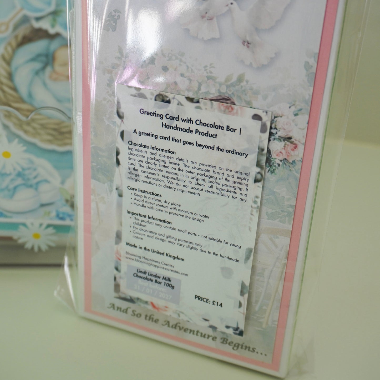 💍 Wedding Chocolate Bar Greeting Card with Elegant Design