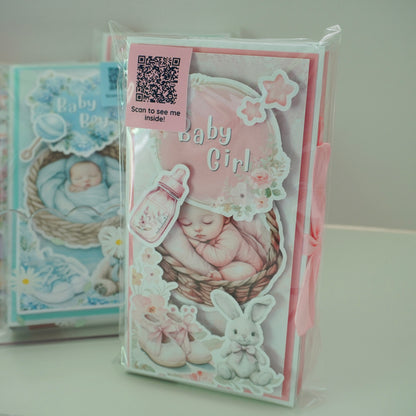 Baby Girl Chocolate Greeting Card Gift 🍫👶
