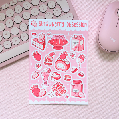 Strawberry Obsession | Sticker Sheet