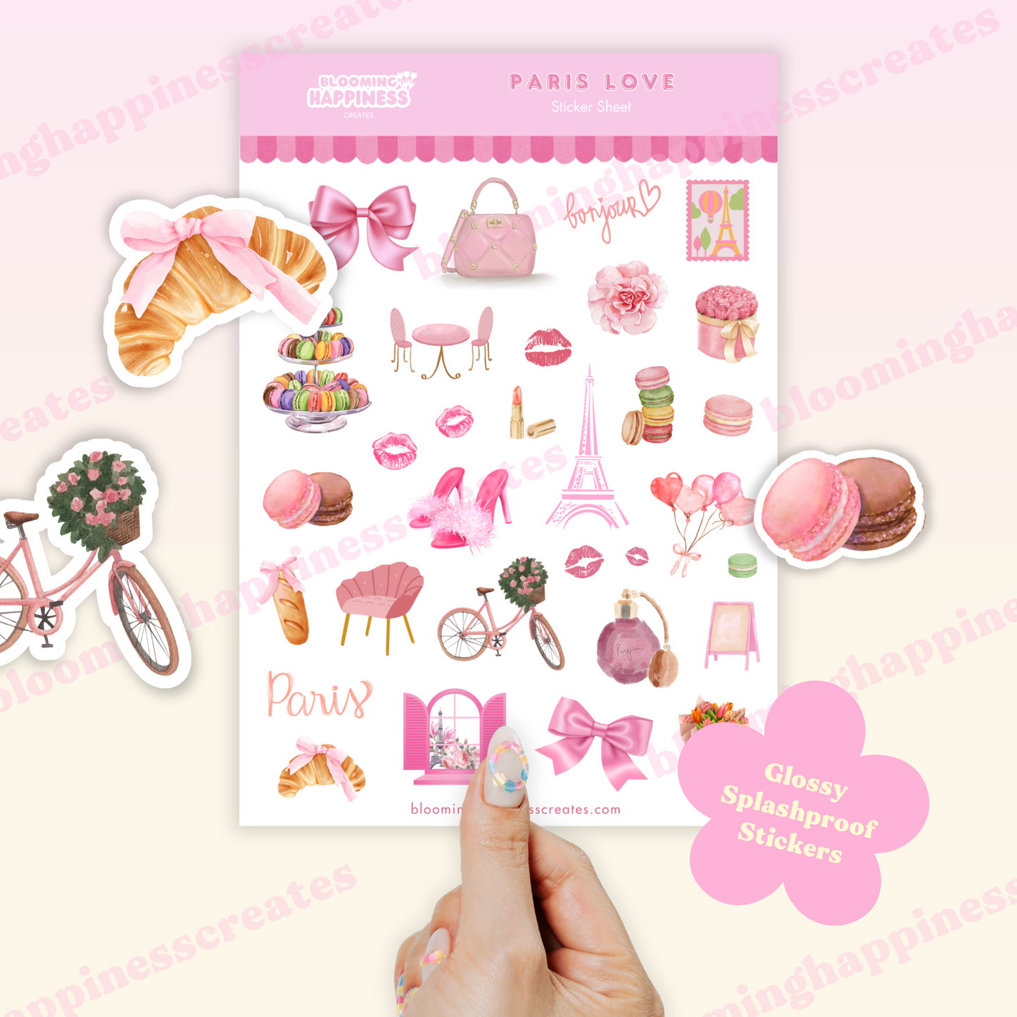 Paris Love | Planner & Journal Sticker Sheet