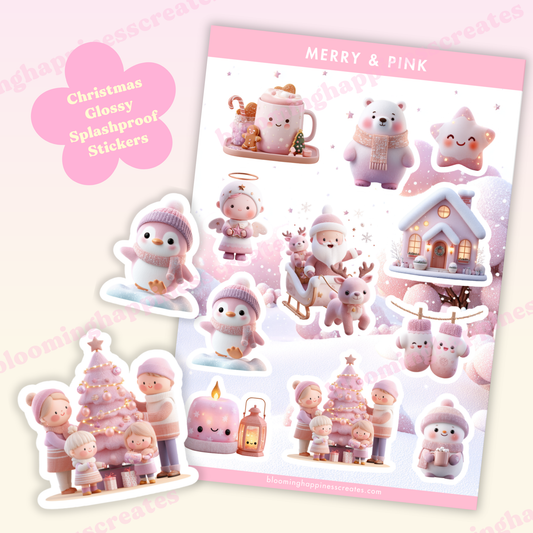 Merry & Pink | Sticker Sheet