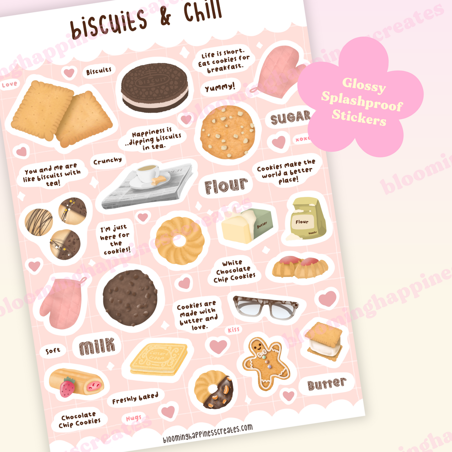 Biscuits & Chill | Planner & Journal Sticker Sheet