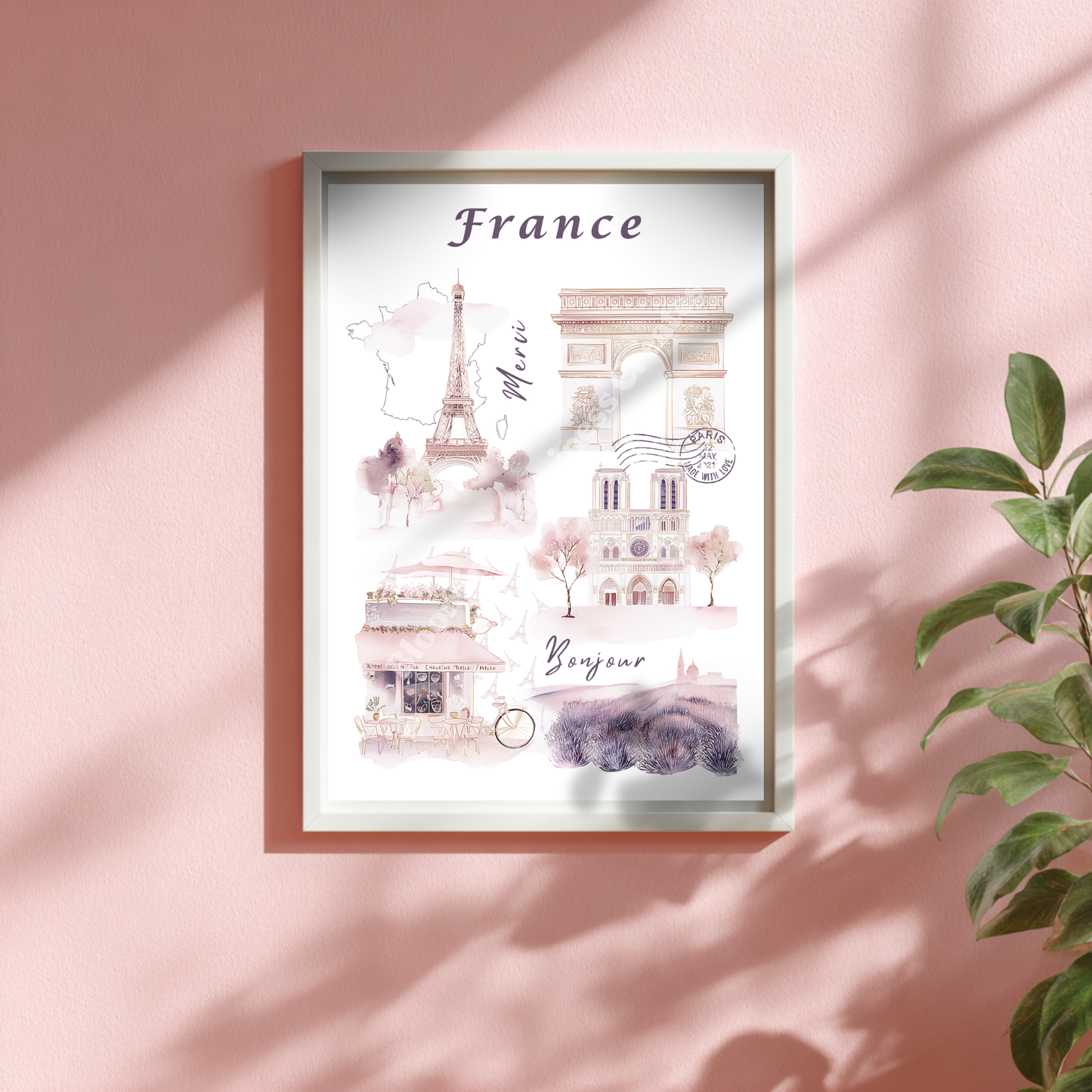 Printable A3 Poster | France