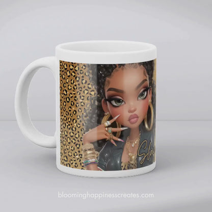 Slay All Day Chibi Girl Mug Wrap | Digital Download